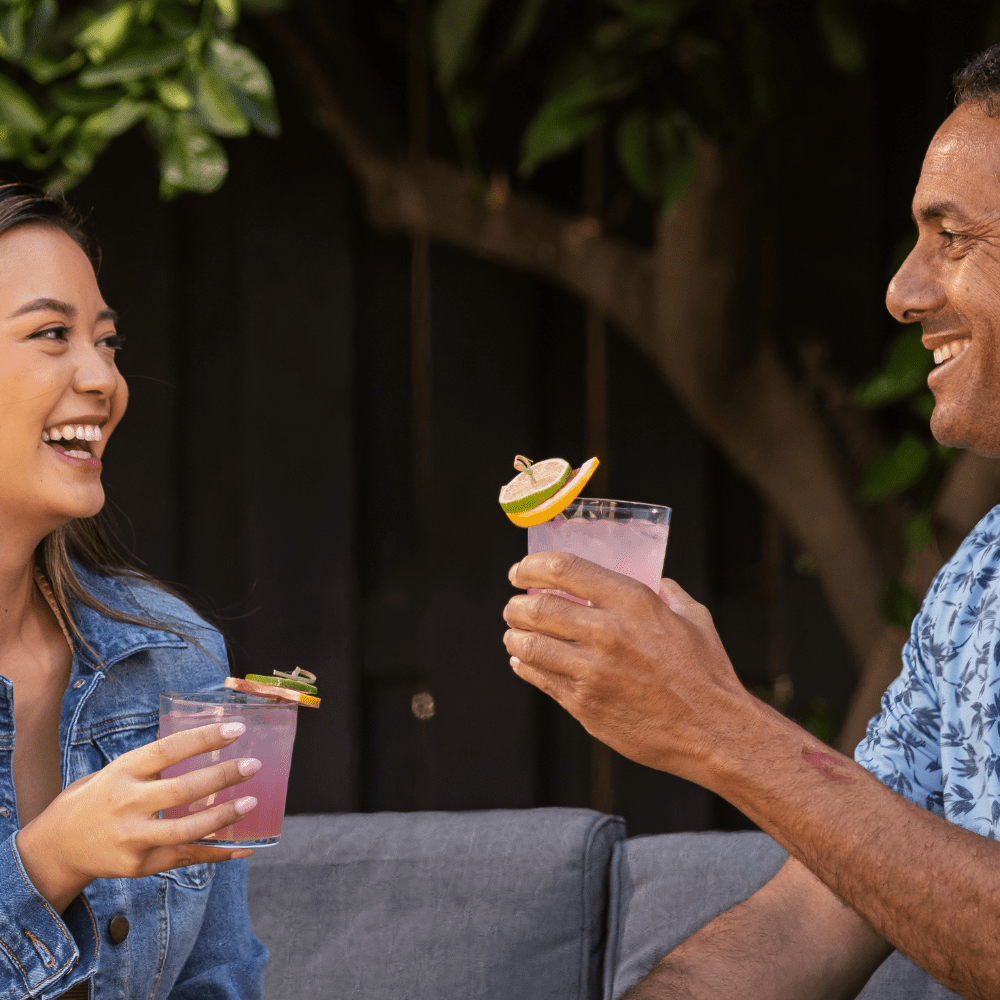 Couple Drinking Mixxers Paloma Recipe