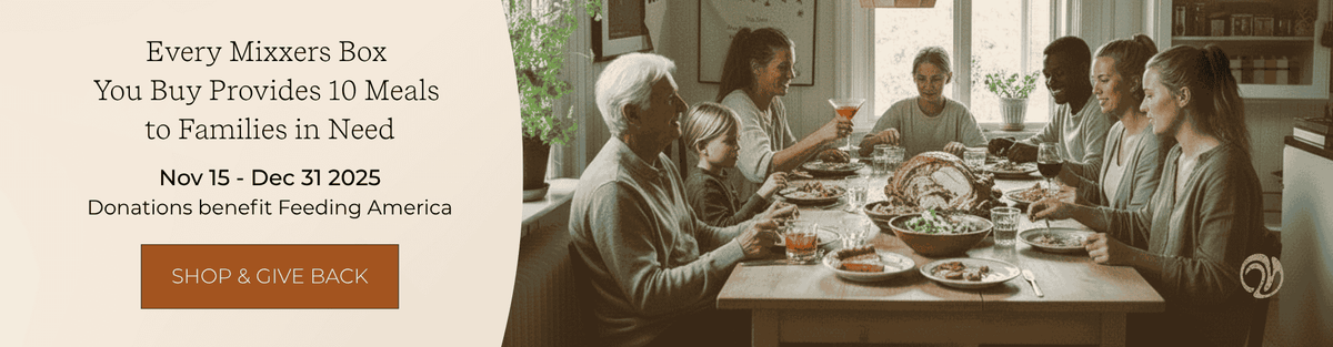 Family dining together having Mixxers